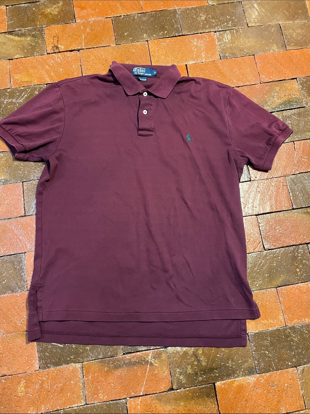 Vintage Polo by Ralph Lauren men MEDIUM short sleeve purple, 3383